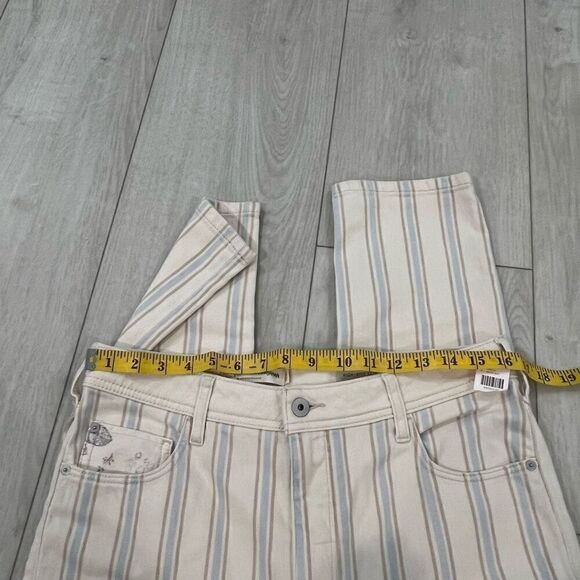 Anthropologie Size 30 Pilcro Letterpress High-Rise Slim Striped Jeans New - Picture 4 of 8